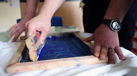 Orbis Education - Ty Coryton screen printing