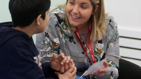 Orbis Education & Care - Ty Coryton school teacher and child